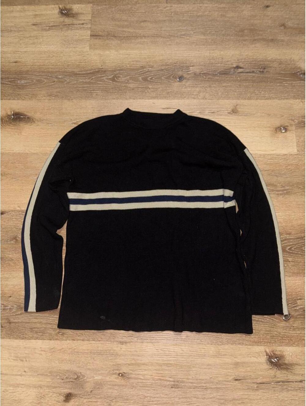 Vintage Unionbay Black Striped Knit Sweater